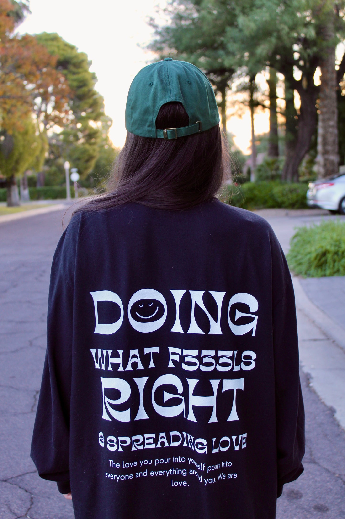 WE ARE LOVE V1 (black) Unisex Garment-dyed Long Sleeve T-Shirt