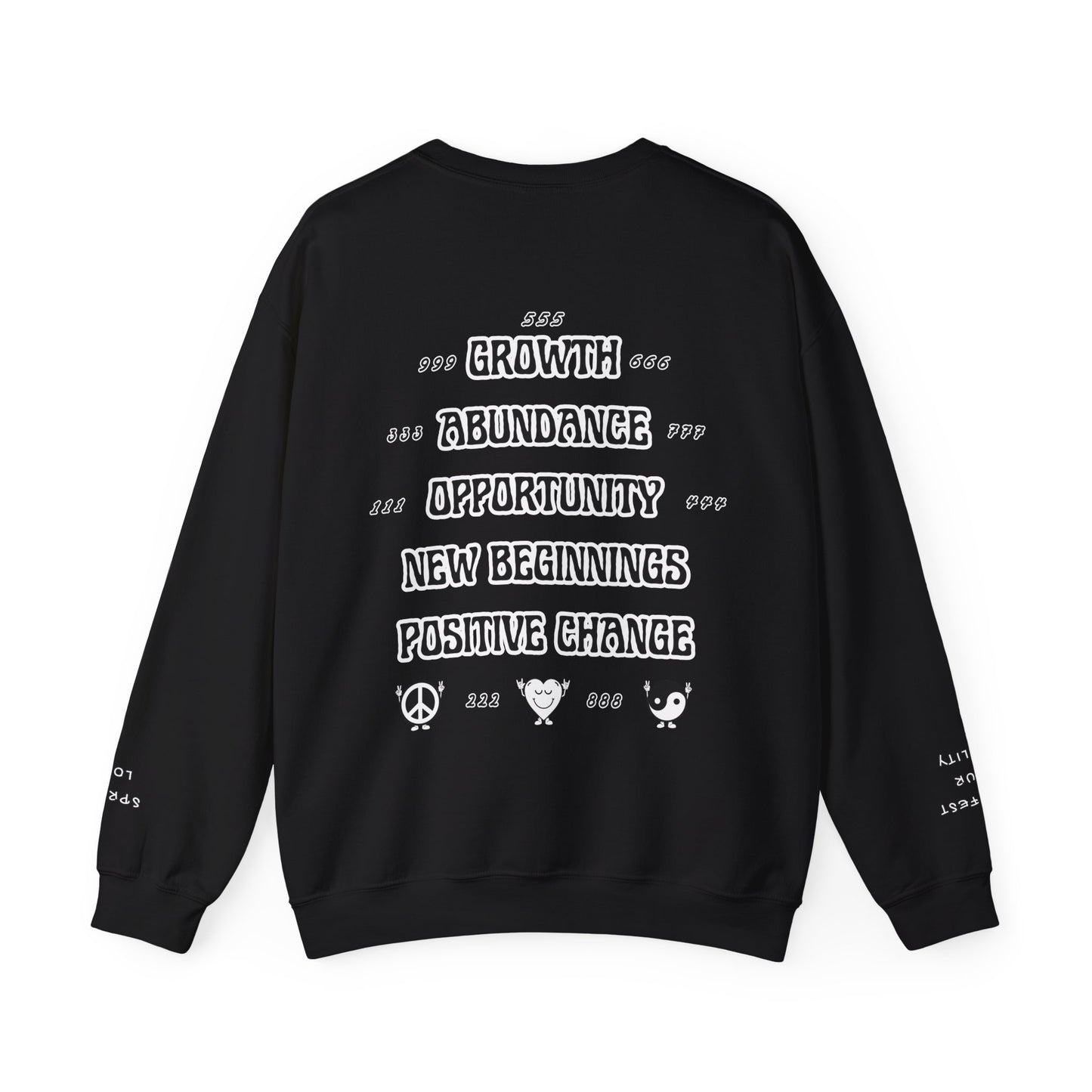 THANK YOU UNIVERSE (black) Crewneck Sweatshirt Unisex Heavy Blend™