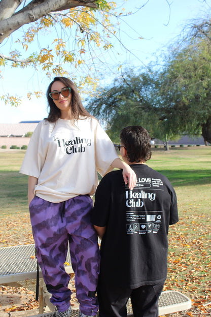 The Healing Club oversized box tee (vintage white)
