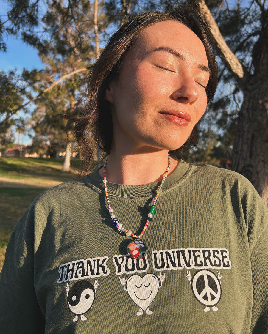 THANK YOU UNIVERSE T-shirt Unisex Garment-Dyed
