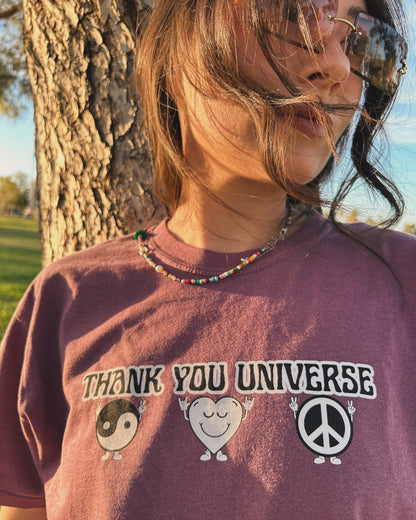 THANK YOU UNIVERSE T-shirt Unisex Garment-Dyed