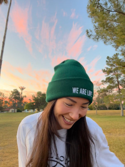 WE ARE LOVE Cuffed Beanie
