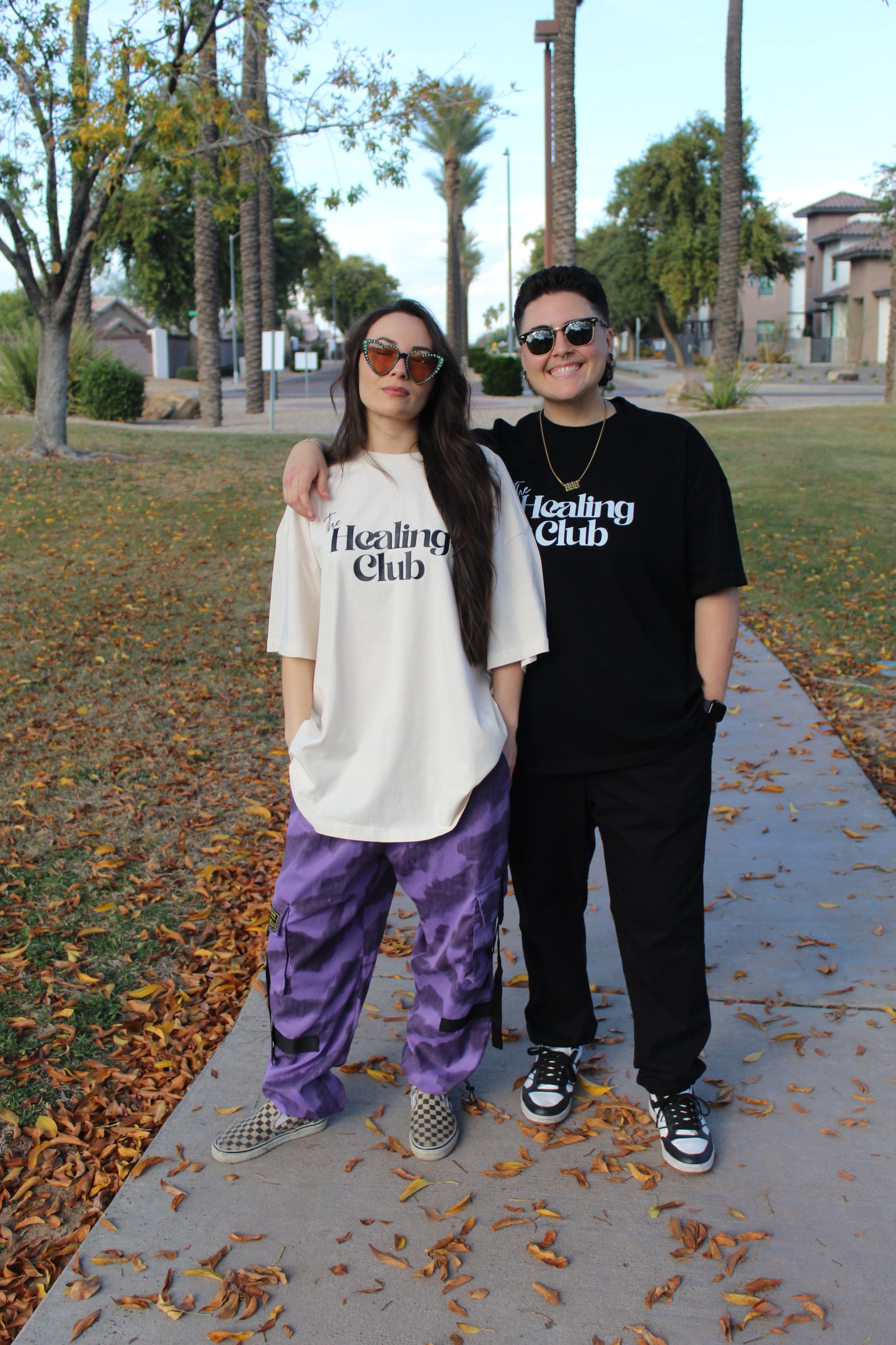 The Healing Club oversized box tee (black)