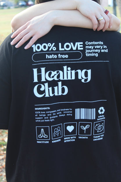 The Healing Club oversized box tee (black)