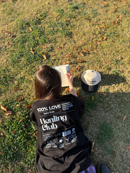 The Healing Club oversized box tee (black)