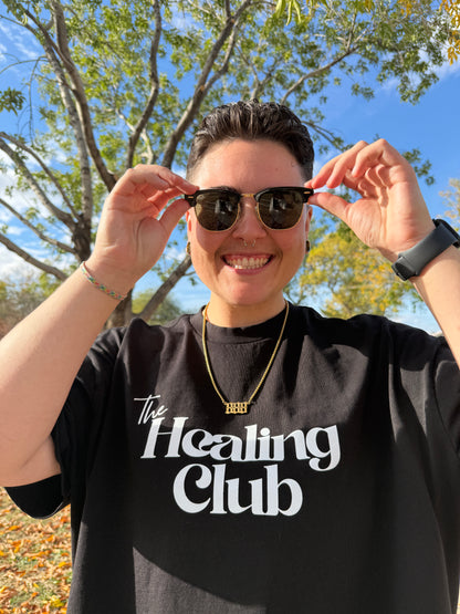 The Healing Club oversized box tee (black)