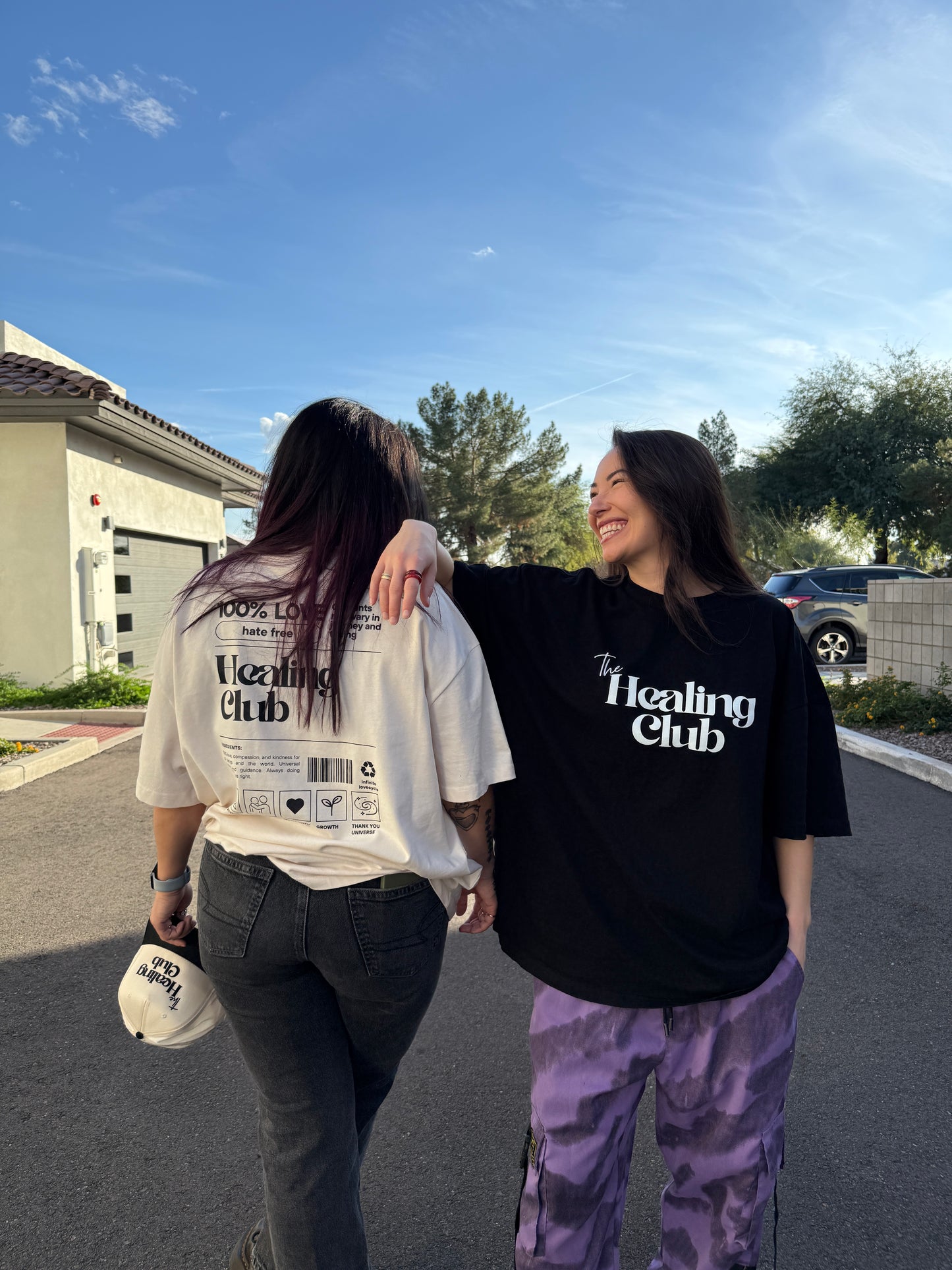 The Healing Club oversized box tee (black)