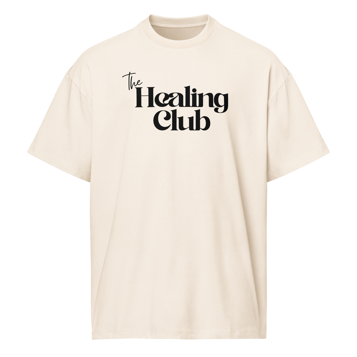 The Healing Club oversized box tee (vintage white)