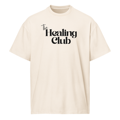 The Healing Club oversized box tee (vintage white)