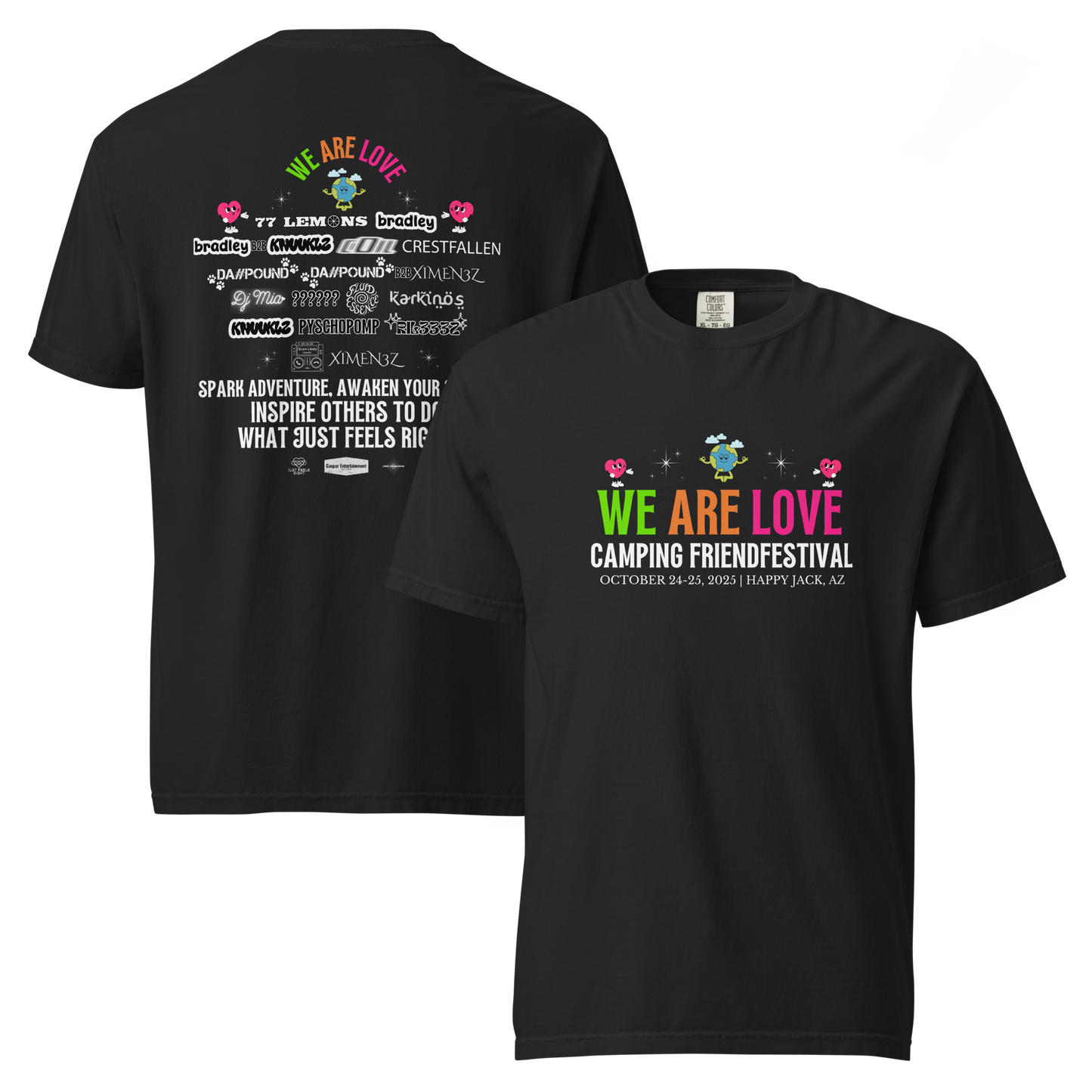 WE ARE LOVE FRIENDFESTIVAL 2025 Unisex garment-dyed heavyweight t-shirt