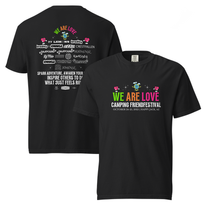WE ARE LOVE FRIENDFESTIVAL 2025 Unisex garment-dyed heavyweight t-shirt